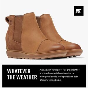 Sorel Women's Brown Leather Ankle Booties